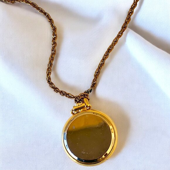 Xanadu Vintage Goldtone Watch Pendant Necklace Quartz Japan Untested - Picture 6 of 12